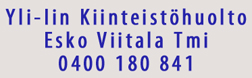 Yli-Iin Kiinteistöhuolto Esko Viitala Tmi logo